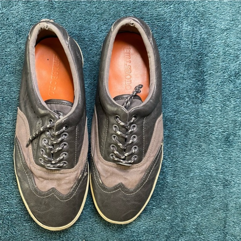 Hillsboro - Mens size 12 Grey vans style shoes - used condition see images